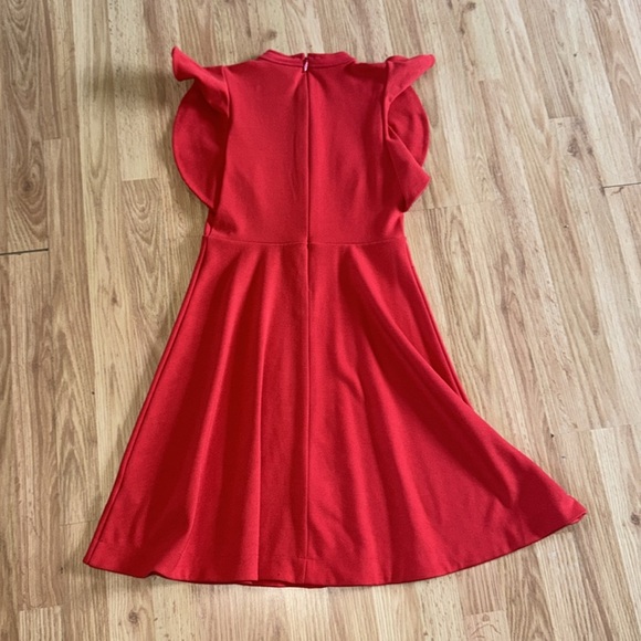 Maeve Deena Flutter Sleeve Dress Size XS Red - Picture 6 of 6